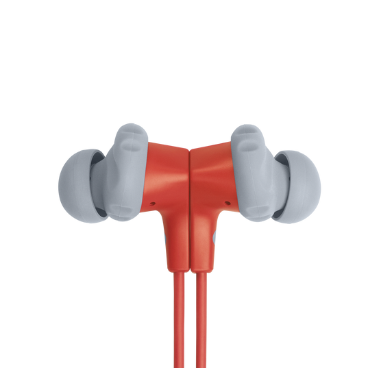 JBL Endurance Run 2 Wired - Coral - Waterproof Wired Sports In-Ear Headphones - Detailshot 1